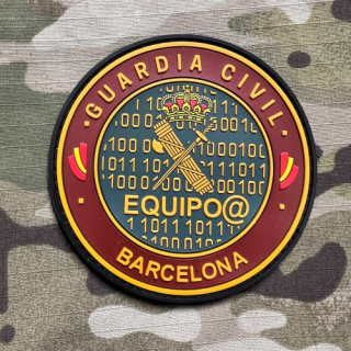 PoliceFirePatches Spain Guardia Civil - Equipo@ - Barcelona PVC - nášivka