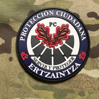 PoliceFirePatches Spain Ertzaintza - Protección Ciudadana PVC - nášivka