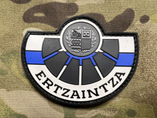 PoliceFirePatches Spain Ertzaintza - Blue Line PVC - nášivka