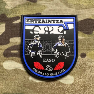 PoliceFirePatches Spain Ertzaintza - Grupo 3 Lo Hace Facil - Easo PVC - nášivka