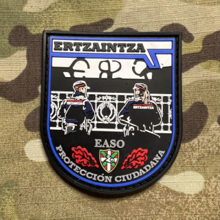 PoliceFirePatches Spain Ertzaintza - Protección Ciudadana - Easo PVC - nášivka
