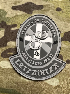 PoliceFirePatches Spain Ertzaintza - Protección Ciudadana PVC - Grey - nášivka