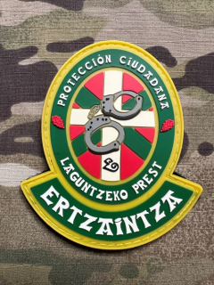 PoliceFirePatches Spain Ertzaintza - Protección Ciudadana PVC - Color/Green - nášivka