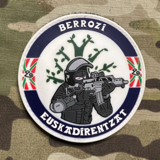 PoliceFirePatches Spain Ertzaintza - Euskadirentzat - Berrozi PVC - nášivka