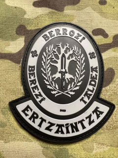 PoliceFirePatches Spain Ertzaintza - Berrozi PVC - Grey - nášivka