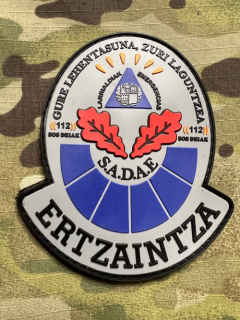 PoliceFirePatches Spain Ertzaintza - SADAE PVC - nášivka