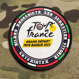 PoliceFirePatches Spain Ertzaintza - Tour de France 2023 - Bilbao - Amorebieta - San Sebastian PVC - nášivka