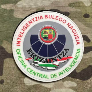 PoliceFirePatches Spain Ertzaintza - Oficina Central de Inteligencia - Inteligentzia Bulego Nagusia PVC - nášivka
