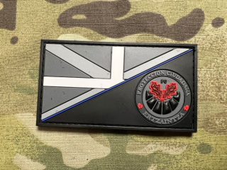 PoliceFirePatches Spain Ertzaintza - Basque Flag Blue Line - Protección Ciudadana PVC Patch - nášivka