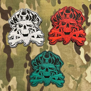NoName Jolly Roger Pirate PVC Patch - nášivka
