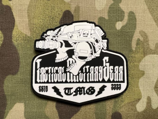 NoName Tactical Military Gear PVC Patch - White - nášivka