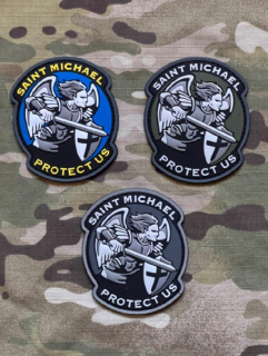 NoName Saint Michael Protect Us PVC Patch - nášivka