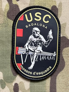 PoliceFirePatches Spain Mossos d'Esquadra - USC Badalona PVC Patch - nášivka