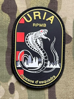 PoliceFirePatches Spain Mossos d'Esquadra - URIA - RPMB PVC Patch - nášivka