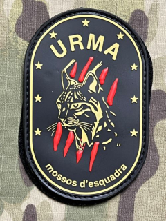 PoliceFirePatches Spain Mossos d'Esquadra - URMA PVC Patch - nášivka