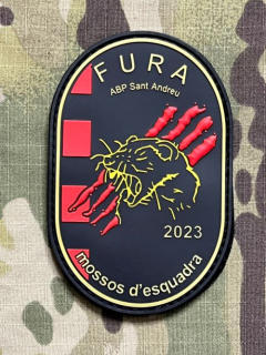 PoliceFirePatches Spain Mossos d'Esquadra - FURA ABP Sant Andreu PVC Patch - nášivka