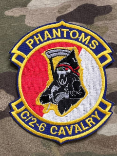 US. Army - 6th Cavalry - 2nd Squadron - Charly Troop Patch - Color - nášivka
