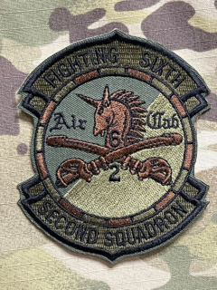 US. Army - 6th Cavalry - 2nd Squadron Patch - Olive - nášivka