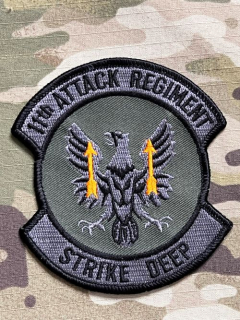 US. Army - 11th Attack Regiment Patch - Olive - nášivka