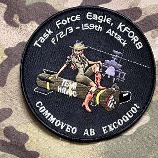 US. Army - 159th Aviation Regiment - Task Force Eagle KFOR 8 Patch - nášivka