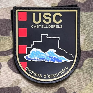 PoliceFirePatches Spain Mossos d'Esquadra - USC Castelldefels PVC Patch - nášivka