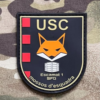 PoliceFirePatches Spain Mossos d'Esquadra - USC Escamot 1 SFG PVC Patch - nášivka