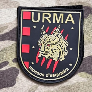 PoliceFirePatches Spain Mossos d'Esquadra - URMA PVC Patch - nášivka