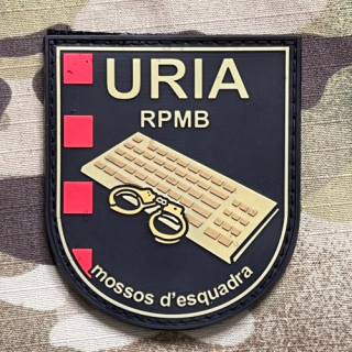 PoliceFirePatches Spain Mossos d'Esquadra - URIA RPMB PVC Patch - nášivka