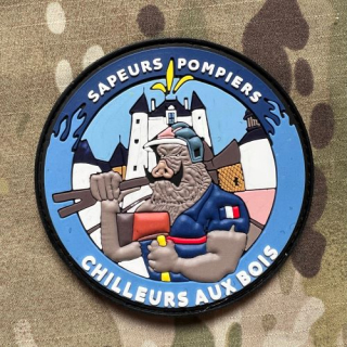 PoliceFirePatches France Sapeurs-Pompiers Chilleurs Aux Bois PVC Patch - nášivka