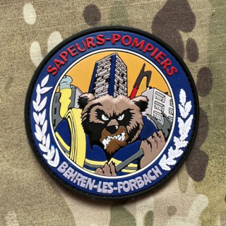 PoliceFirePatches France Sapeurs-Pompiers Behren-Les-Forbach PVC Patch - nášivka