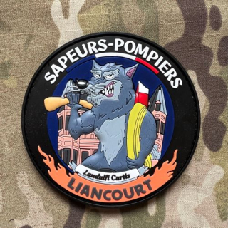 PoliceFirePatches France Sapeurs-Pompiers Liancourt PVC Patch - nášivka