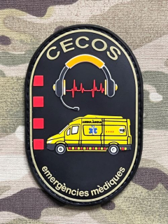 PoliceFirePatches Spain Emergencies - CECOS PVC Patch - nášivka