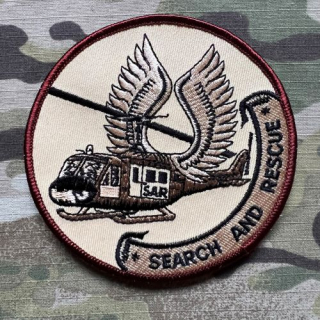 German Patch Bundeswehr SAR - Search and Rescue - Desert - Velcro - nášivka