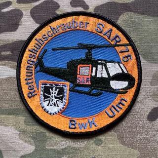 German Patch Bundeswehr Rettungshubschrauber SAR 75 - Ulm - nášivka