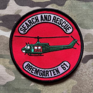 German Patch Bundeswehr SAR - Search and Rescue 61 - Bremgarten - nášivka