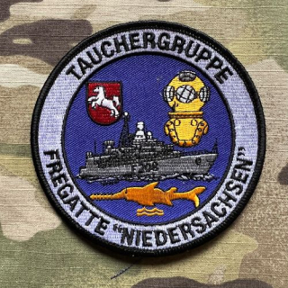German Patch Marine Tauchergruppe Fregatte Niedersachsen - nášivka