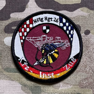 German Patch Bundeswehr KpfHubschrRgt 26-F - KfzInstZug - nášivka