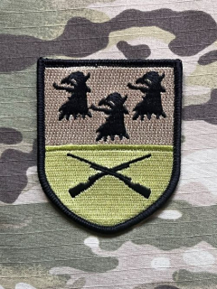 German Patch Bundeswehr PzGrenBtl 411 - Panzergrenadierbataillon 411 - Viereck - nášivka