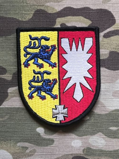 German Patch Bundeswehr LKdo SH - Landeskommando Schleswig-Holstein - Color- Velcro - nášivka