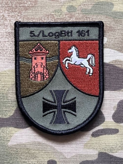 German Patch Bundeswehr 5./LogBtl 161 - 5./Logistikbataillon 161 - Delmenhorst - Velcro - nášivka