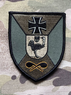 German Patch Bundeswehr ABCAbwRgt 1 - ABC-Abwehrregiment 1 - Strausberg - Olive - Velcro - nášivka