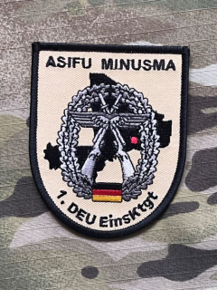 German Patch Bundeswehr ASIFU Minusma 1. DEU EinsKtgt - 1. DEU Einsatzkontigent - Mali - Desert - nášivka
