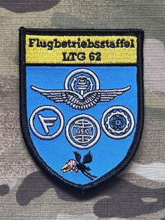 German Patch Luftwaffe FlBtrbStff LTG 62 - Flugbetriebsstaffel Lufttransportgeschwader 62 - Wunstorf - Color - Velcro - nášivka