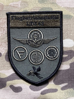 German Patch Luftwaffe FlBtrbStff LTG 62 - Flugbetriebsstaffel Lufttransportgeschwader 62 - Wunstorf - Olive - Velcro - nášivka