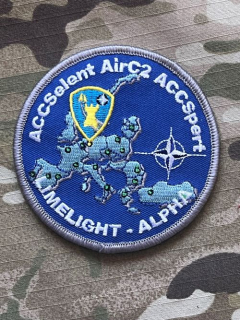 NATO ACCSelent AirC2 ACCSpert Limelight-Alpha - Air Control Centre Patch - Velcro - nášivka