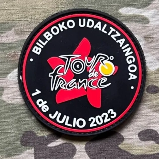 PoliceFirePatches Spain Policia Municipal - Tour de France 2023 - Bilboko - Udalzaingoa PVC Patch - nášivka