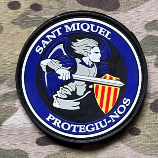 PoliceFirePatches Spain Police - Sant Miquel Protegiu-Nos PVC Patch - nášivka