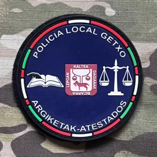 PoliceFirePatches Spain Policia Local - Getxo - Argiketak - Atestados PVC Patch - nášivka