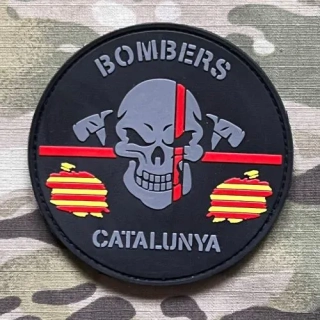 PoliceFirePatches Spain Bombers - Catalunya PVC Patch - nášivka