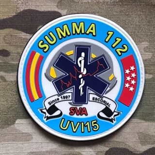 PoliceFirePatches Spain Summa 112 - SVA - UVI15 PVC Patch - nášivka